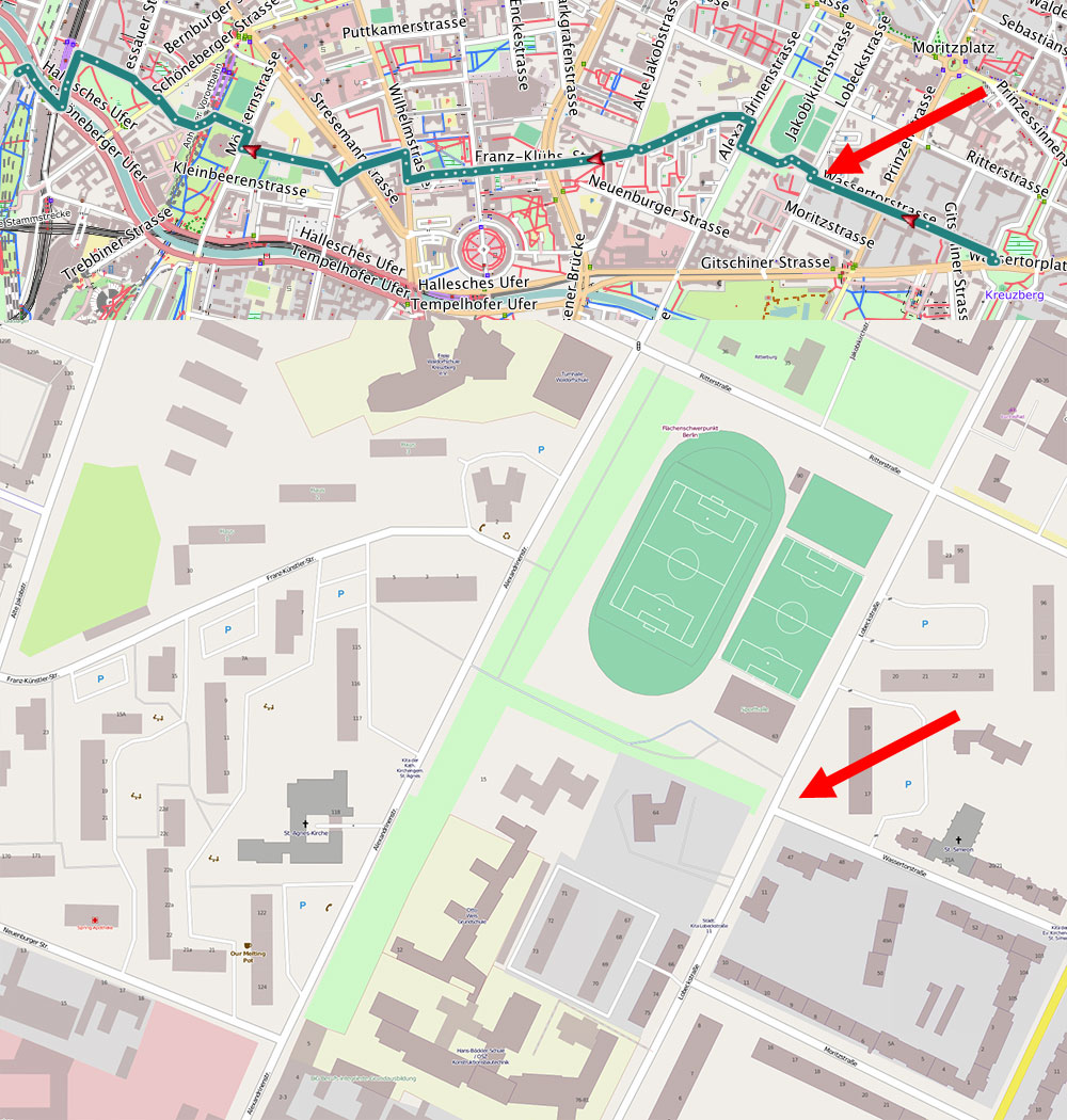 Kartenausschnitt: Lobeckstraße