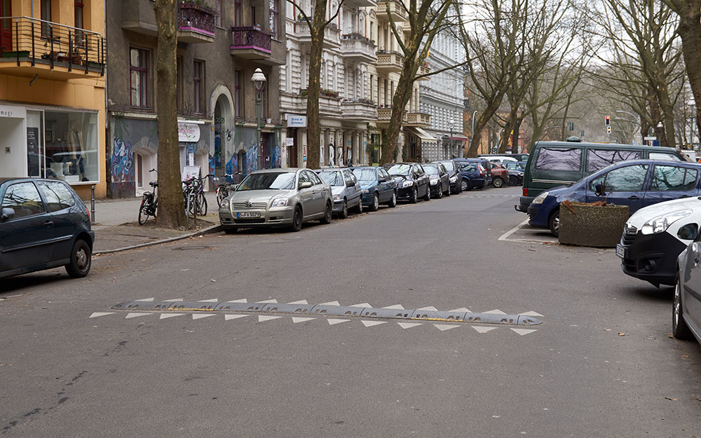 Foto: Fahrbahnschwelle